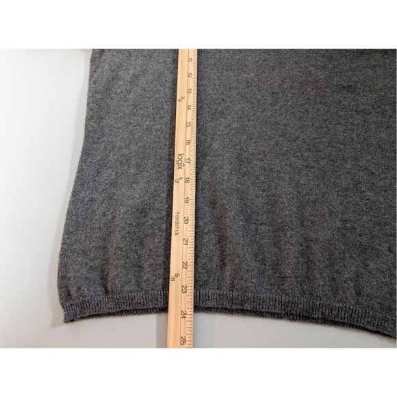 Sutton Studio Cashmere Sweater Womens Large Gray Classic Timeless Minimalist - Picture 11 of 12